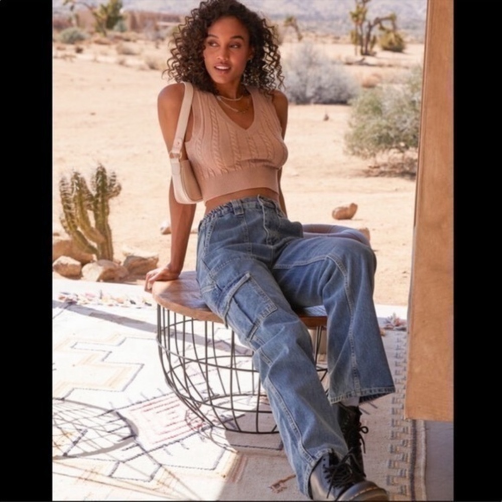 BDG High-Waisted Skate Cargo Jean - Denim